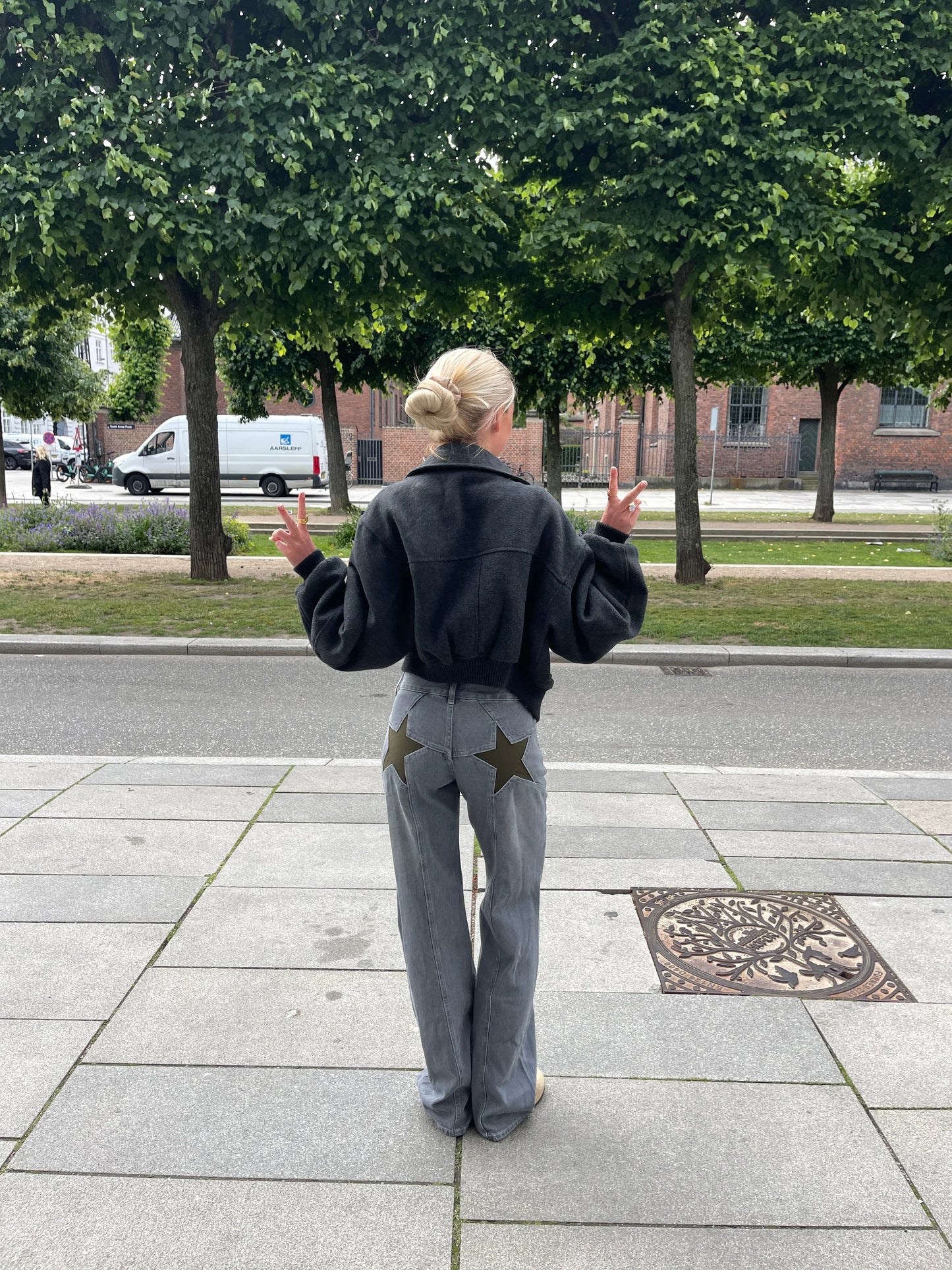 Lola Star Jeans - Oversized jeans med stjärnor