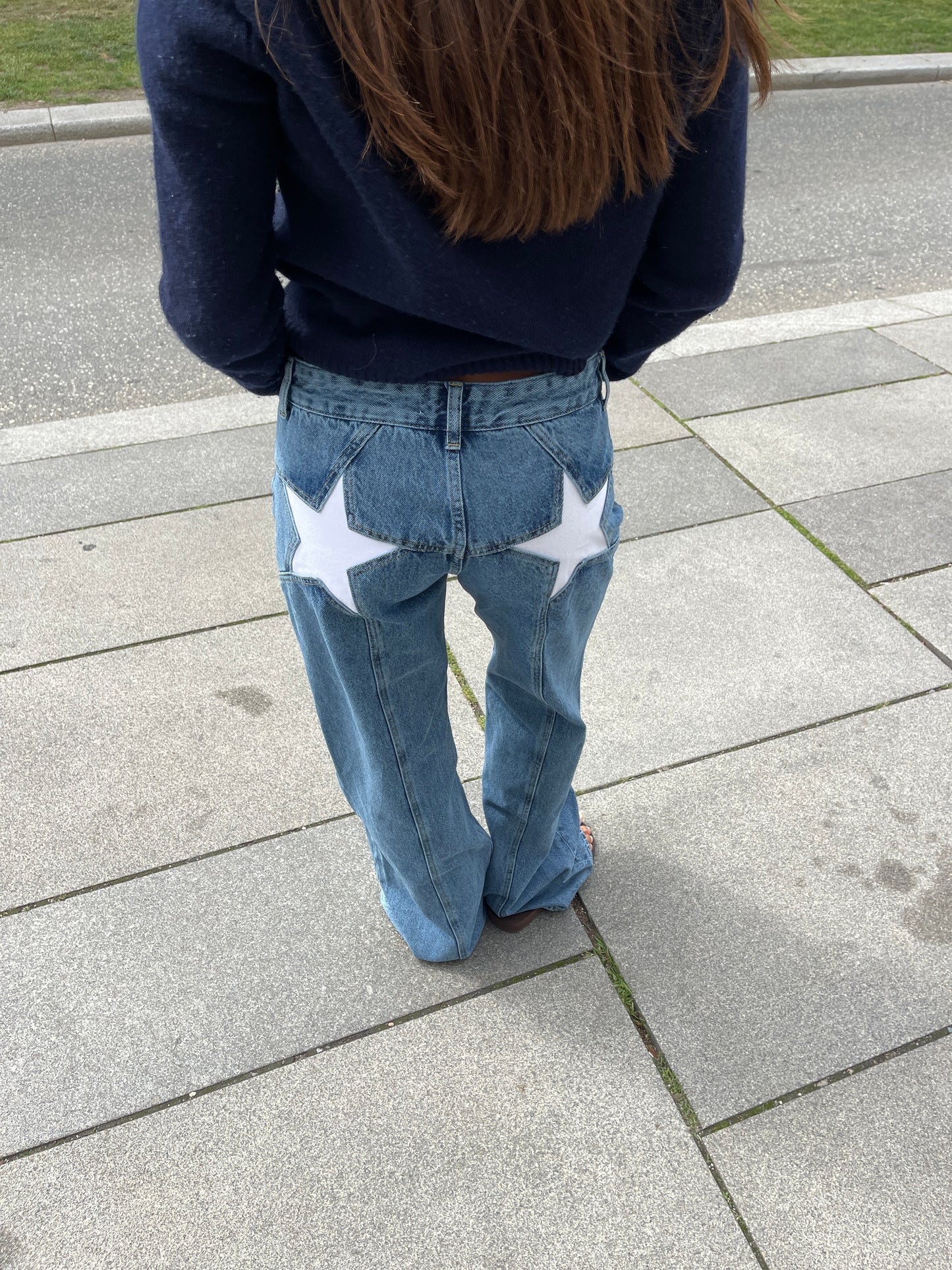 Lola Star Jeans - Oversized jeans med stjärnor