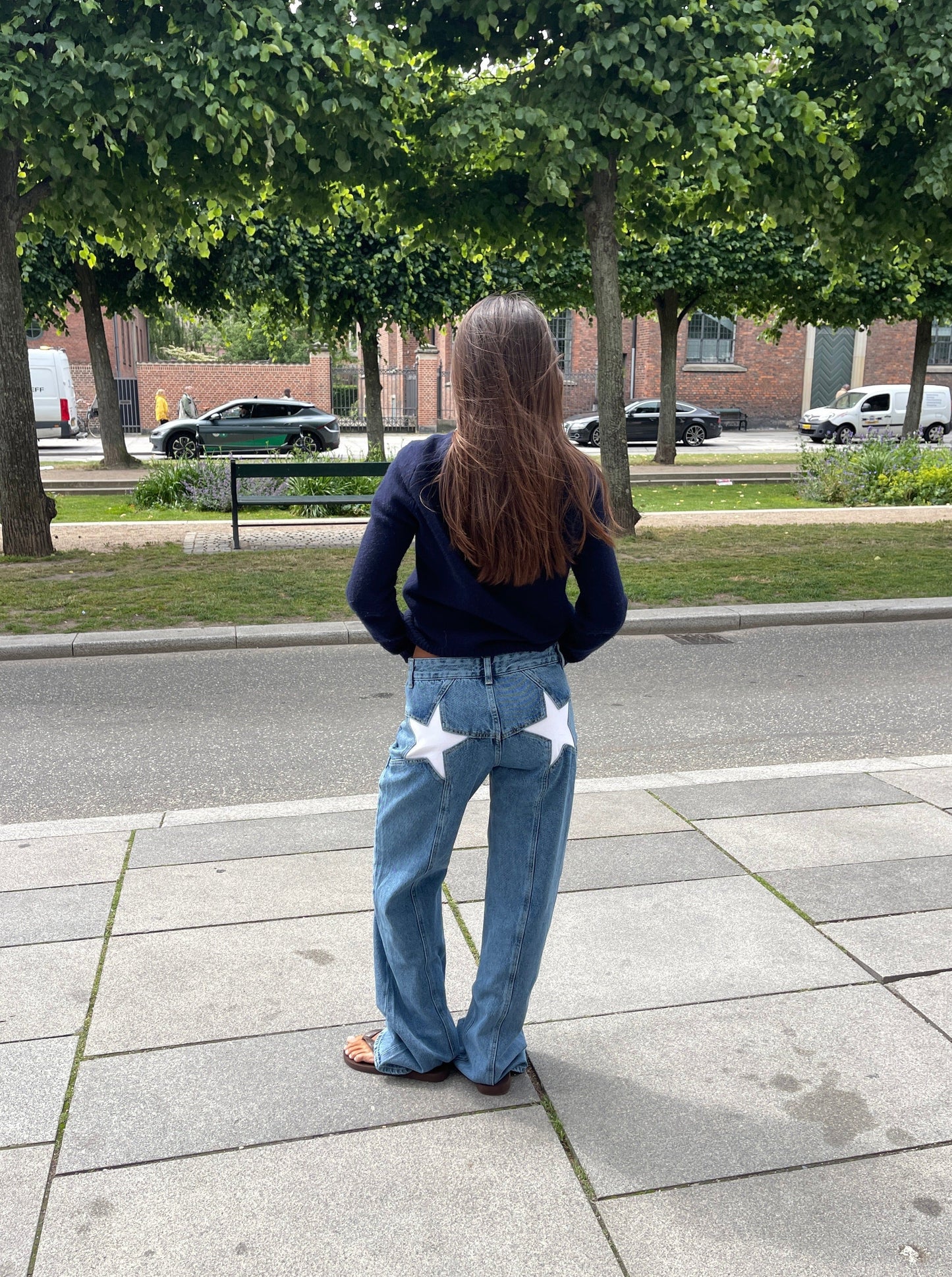 Lola Star Jeans - Oversized jeans med stjärnor