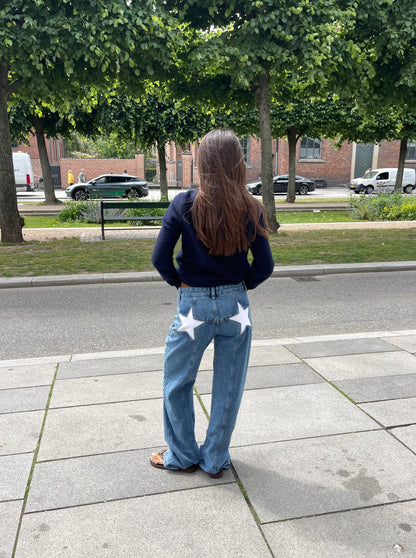 Lola Star Jeans - Oversized jeans med stjärnor